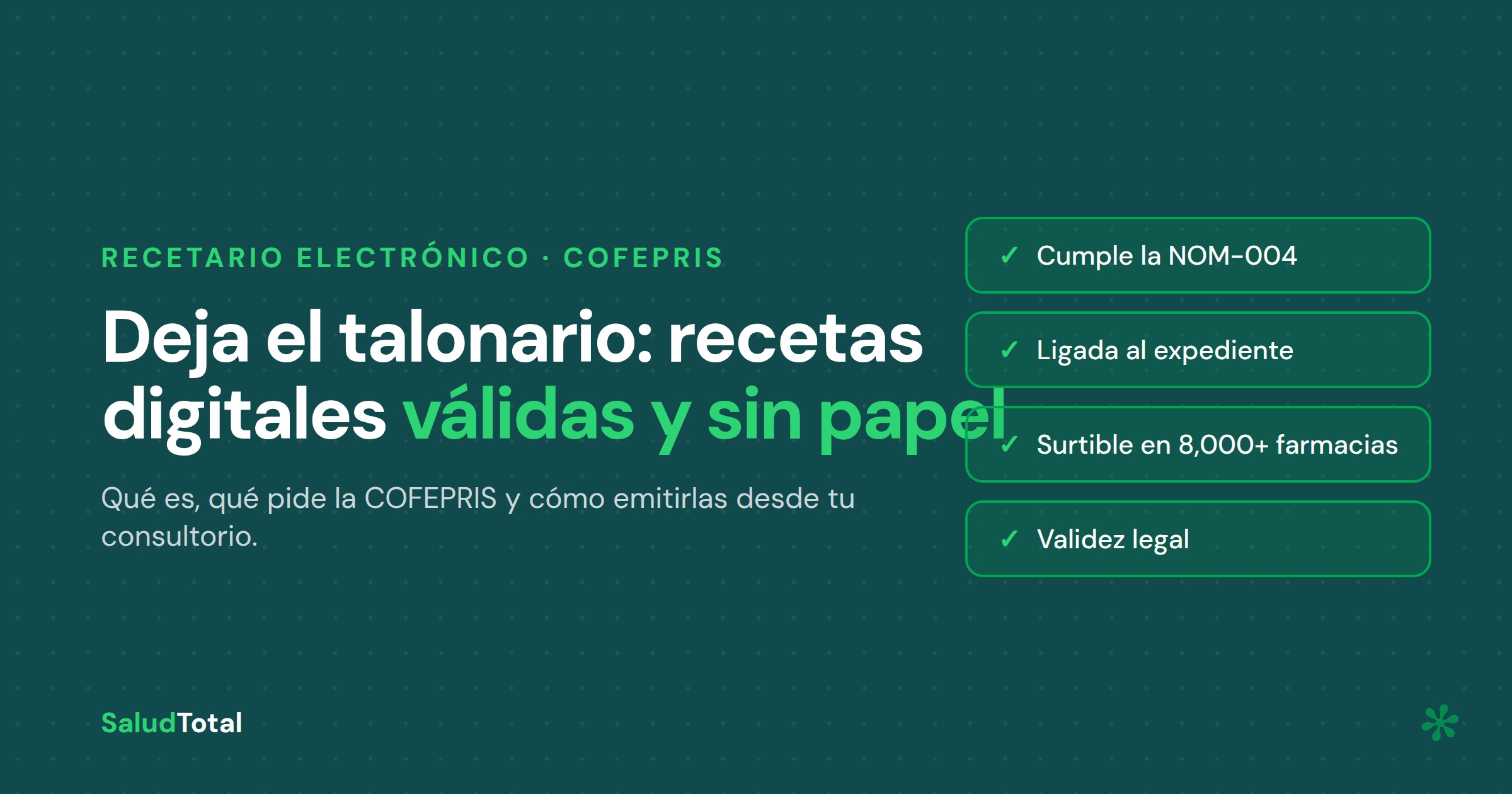 Recetario Electrónico: Qué Pide la COFEPRIS en México